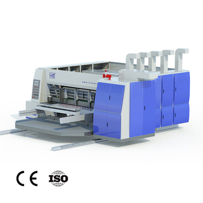 Flexoinkt 4 de Kleuren Golfmachine die van de Kartondruk Automatisch Matrijzenknipsel inlassen